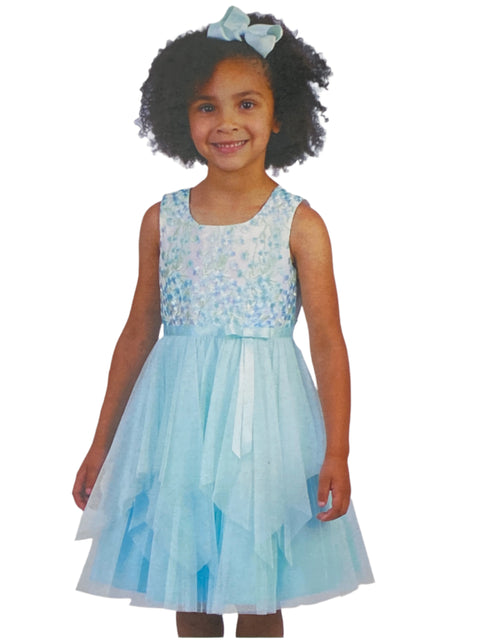 Jona Michelle Girl's Light Blue Special Occasion Sleeveless Dress |Jona Michelle In Lebanon