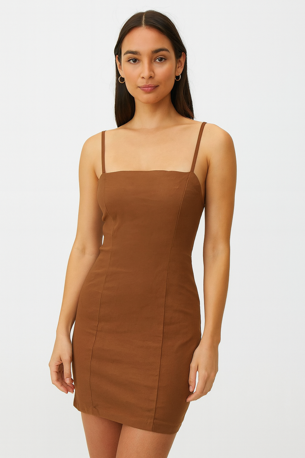 Forever 21 Women's Brown Sleeveless Mini Dress | Forever 21 In Lebanon