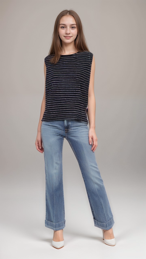 POMPdeLUX Girl's Navy Blue Blouse | POMPdeLUX in Lebanon