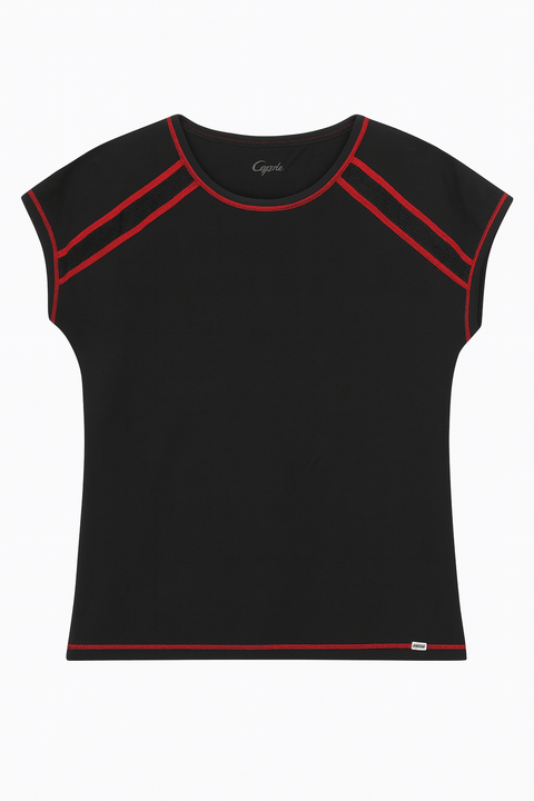 Cybele Women's Black Short-Sleeve T-Shirt |Cybele in Lebanon
