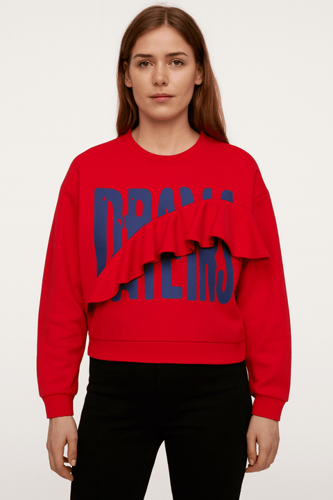 Mango Women's Pink Long-Sleeve Sweatshirt| Mango in Lebanon