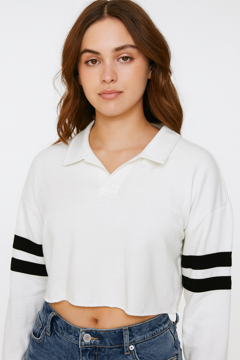 Forever 21 Women's White Long Sleeves Blouse | Forever 21 In Lebanon