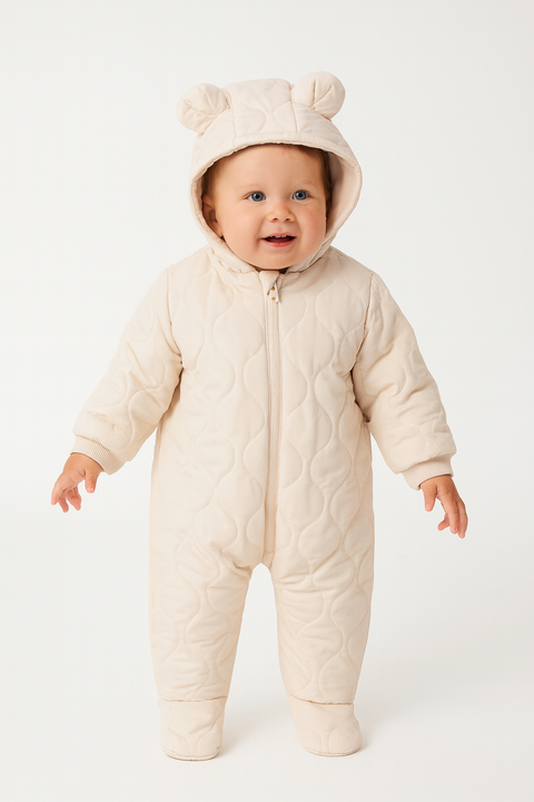 Sinsay Fox & Bunny Baby Girl's Beige Insulated Snow Overall | Sinsay In Lebanon