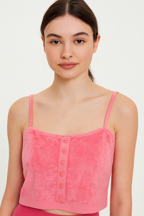 Forever 21 Women's Pink Icing Sleeveless Crop Top | Forever 21 In Lebanon