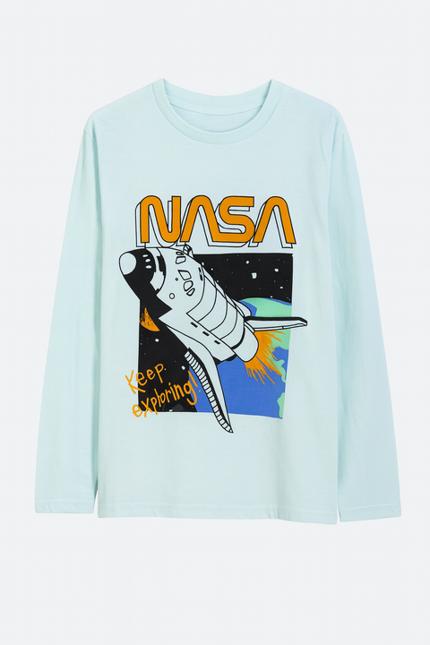 Hybrid Boy's Blue Sweatshirt ABFK315 ShR