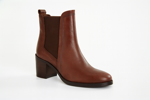 Tata Italia Women's Wine Chunky Heel Ankle Boot | Tata Italia In Lebanon