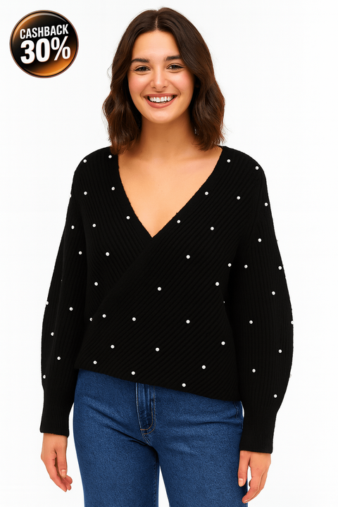LeGer Women's Black Wool Blouse | LeGer In Lebanon