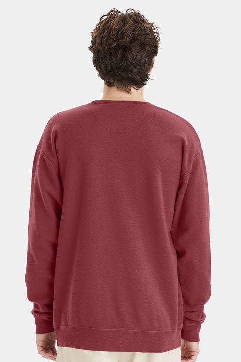 ComfortWash By Hanes Men's Maroon Crewneck Sweatshirt | Hanes In Lebanon