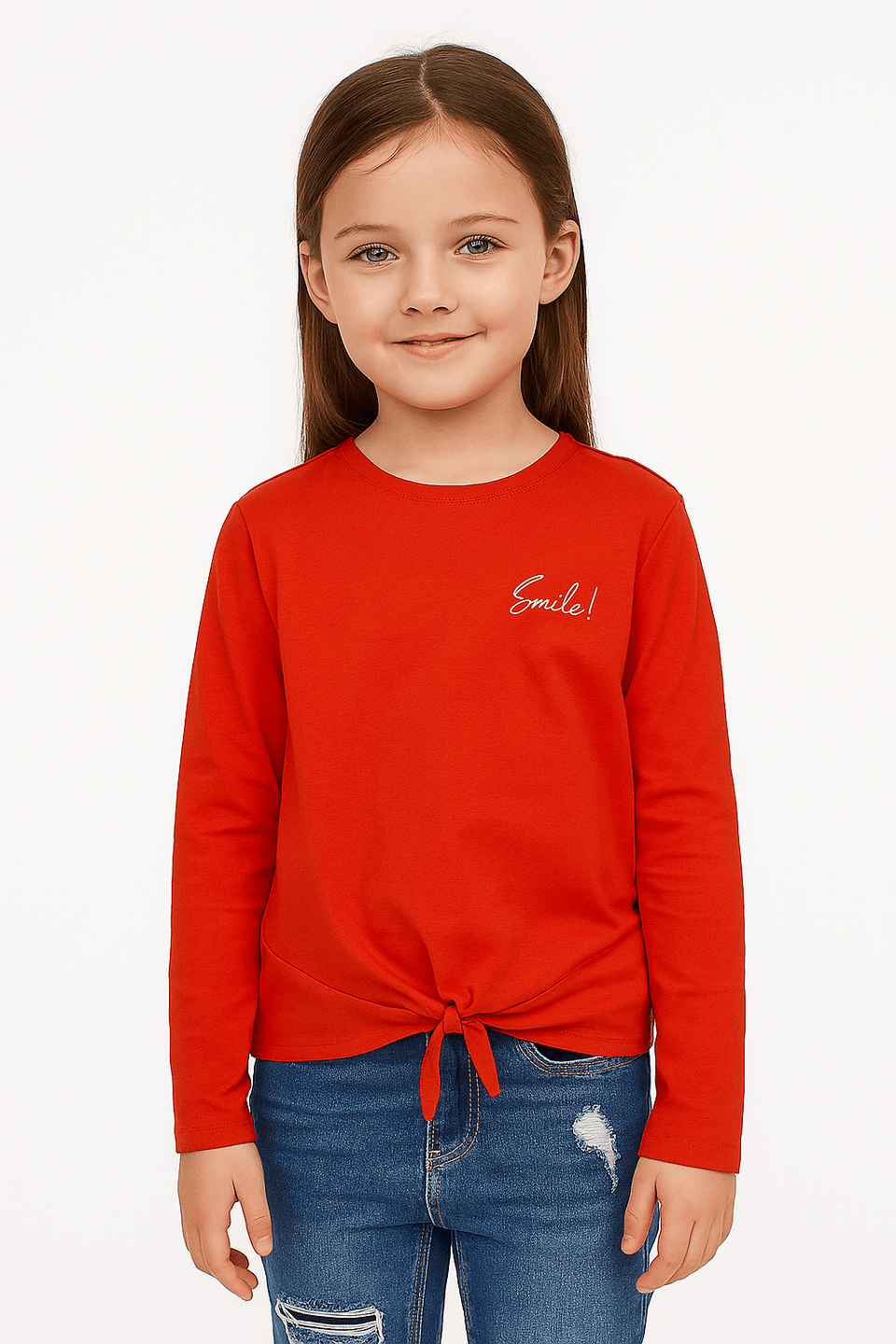 S.Oliver Girl's Red Long-Sleeve Blouse |S.Oliver in Lebanon