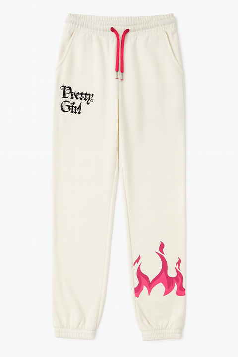 Terranova Girl's White Sweatpants  | Terranova In Lebanon