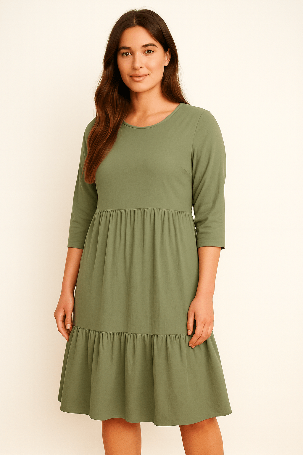 Fresh Made Femme Women's Mint Green Midi Dress  | Fresh Made Femme In Lebanon