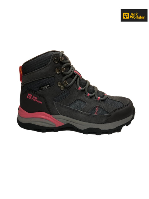 Jack Wolfskin Girl's Grey Trail Hiker Texapore Mid K Sneakers |Jack Wolfskin in Lebanon