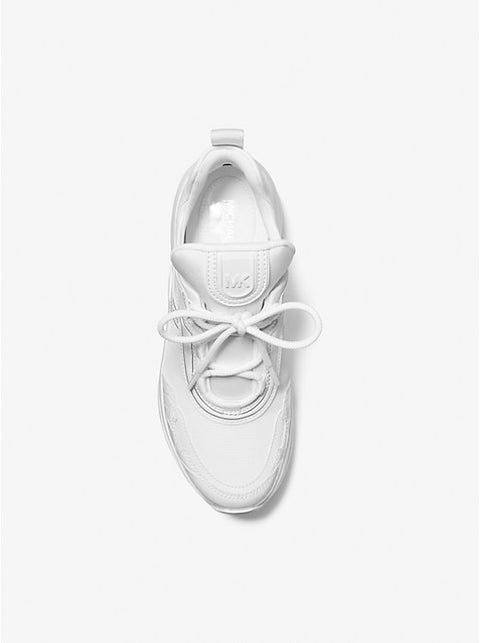 Michael Kors Women's White Olympia Mixed-Media Trainer Sneakers | Michael Kors In Lebanon