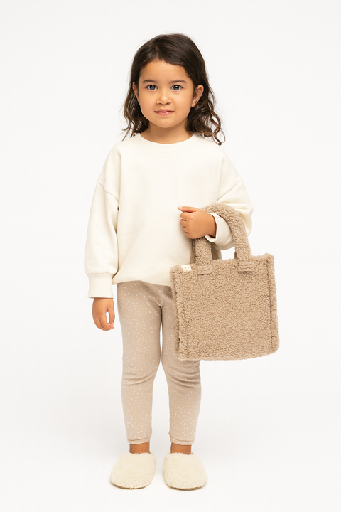 POMPdeLUX Girl's Beige Faux Hand Bag|POMPdeLUX in Lebanon