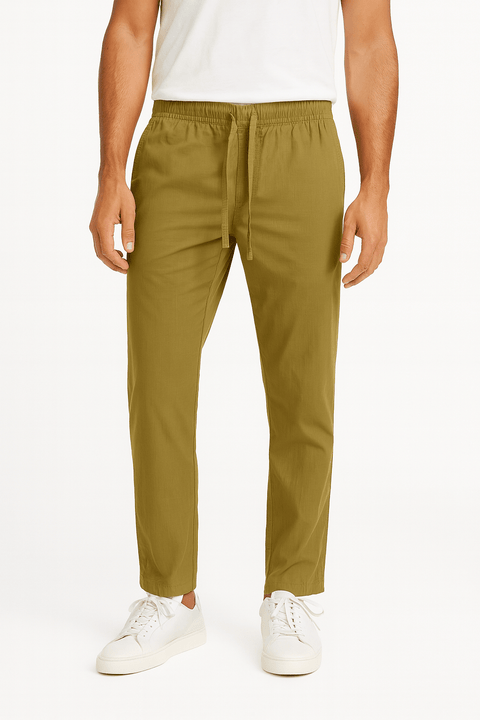Jack & Jones Men's Khaki Green Loose Fit Pant | Jack & Jones In Lebanon