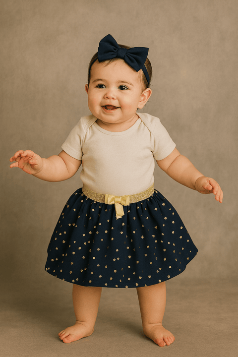 Boboli Baby Girl's Navy Mini Skirt| Boboli in Lebanon