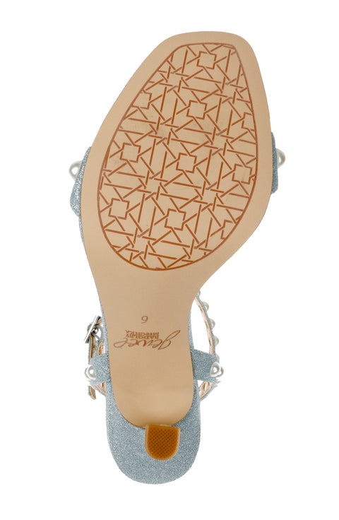 Jewel Badgley Mischka Women's Light Blue Pearl Dallyce Stiletto High Heels | Jewel Badgley Mischka in Lebanon