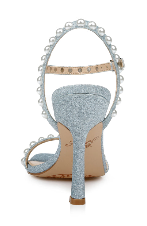 Jewel Badgley Mischka Women's Light Blue Pearl Dallyce Stiletto High Heels | Jewel Badgley Mischka in Lebanon