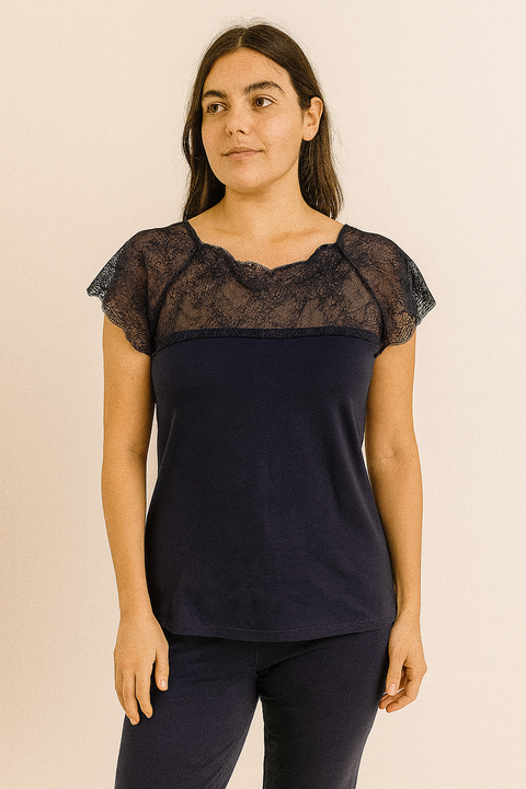 Demar Women's Navy Sleep Dress | Demar In Lebanon