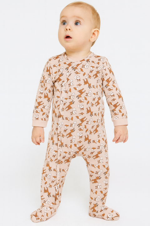 Sinsay Fox & Bunny Baby Boy's Multicolor Deer Printed Overalls Pack Of 2 pcs | Sinsay In Lebanon