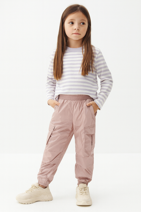Reserved Girl's Dusty Rose Elastic Waistband Pant | Reserved In Lebanon