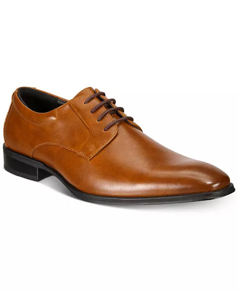 Alfani Men's Brown Andrew Plain Toe Derby Oxfords Casual Shoes | Alfani In Lebanon