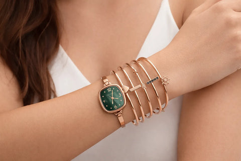 Laura Ashley Women's Rose Gold 5 Pc Jewelry Set With Watch | Laura Ashley In Lebanon