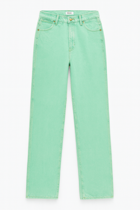 Wrangler Women's Cactus Green Wild West Straight Fit Jeans | Wrangler In Lebanon