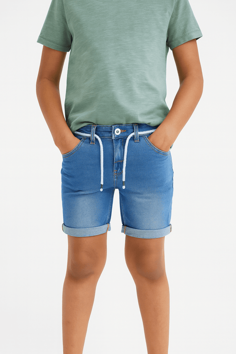 Reserved Boy's Blue Denim Bermuda Shorts | Reserved In Lebanon