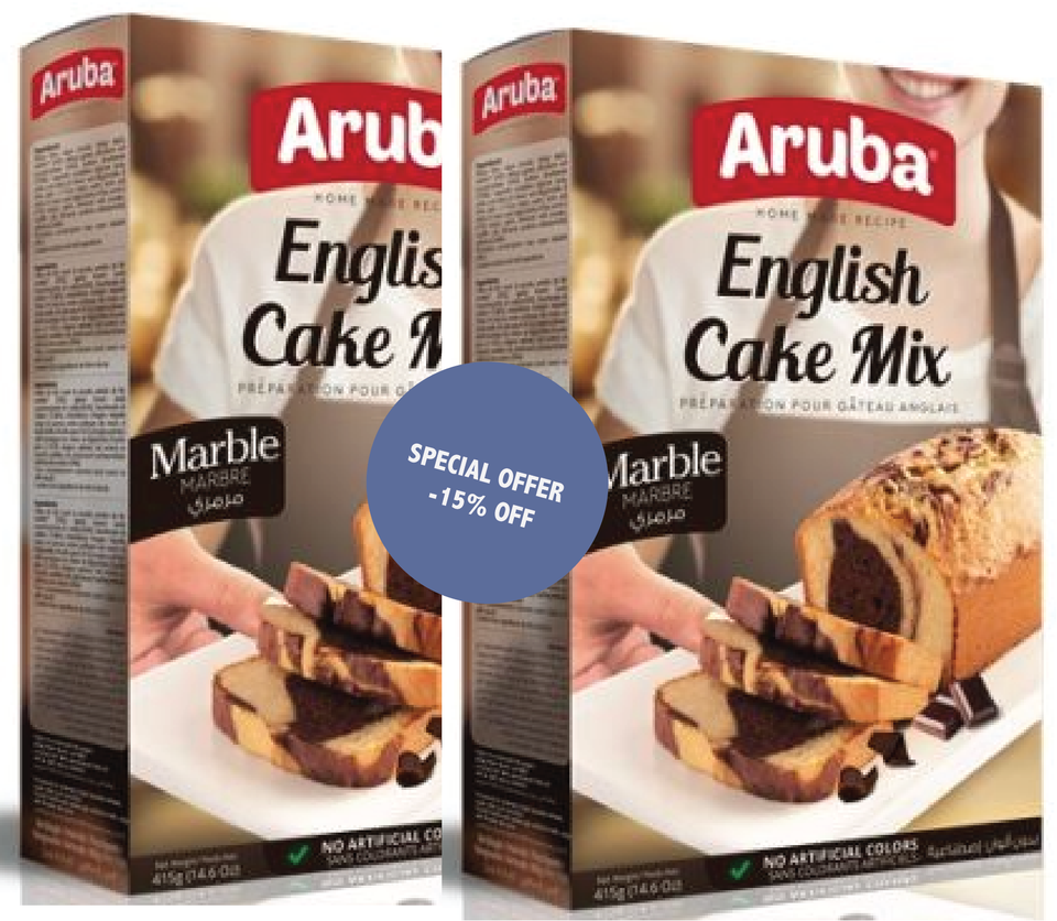 Aruba English Cake Mix Marble 2pcs x 415g | Aruba In Lebanon