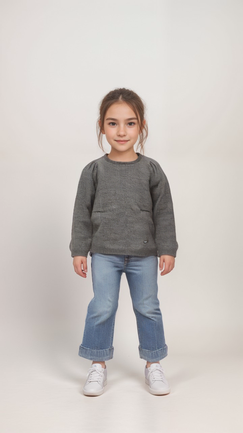 Terranova Girl's Silver Long-Sleeve Sweatshirt  |Terranova  in Lebanon