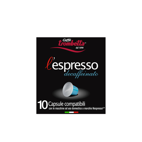 Caffe Trombetta l'espresso 10 Capsule  | Caffe Trombetta In Lebanon