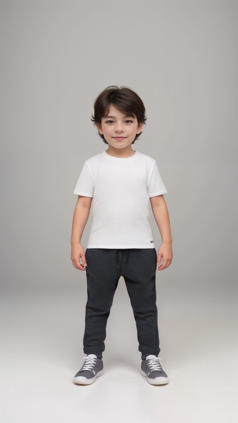 POMPdeLUX Boy's Navy Blue Gabriel Pull On Sweatpants |POMPdeLUX in Lebanon