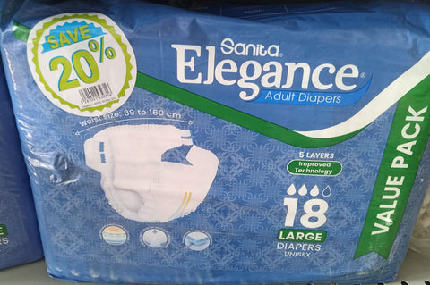 Sanita Elegance Adult Diapers Large 18 (Save 20%) | Sanita In Lebanon