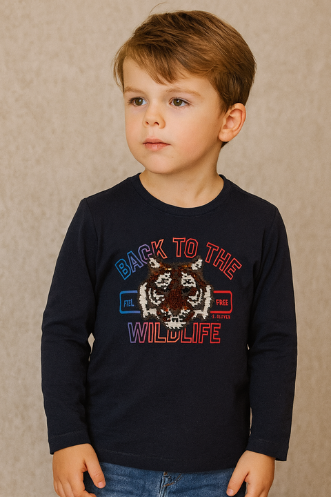S.Oliver Baby Boy's Navy Long-Sleeve Blouse |S.Oliver in Lebanon