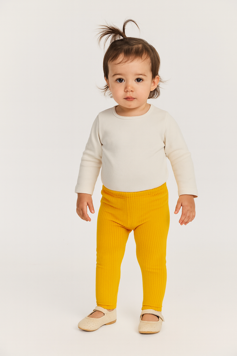 Boboli Baby Girl's Yellow Velvet Pants| Boboli in Lebanon