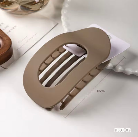 Muju large flat flexible Hair Accessories matte oval flat hair clip  | Muju In Lebanon