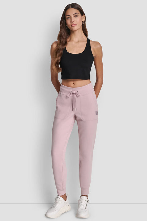 DKNY Women's High-Rise Logo-Embellished Jogger Sweatpant| DKNY in Lebanon