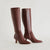 DV Dolce Vita Women's Chocolate Leather Auggie Heel Boots