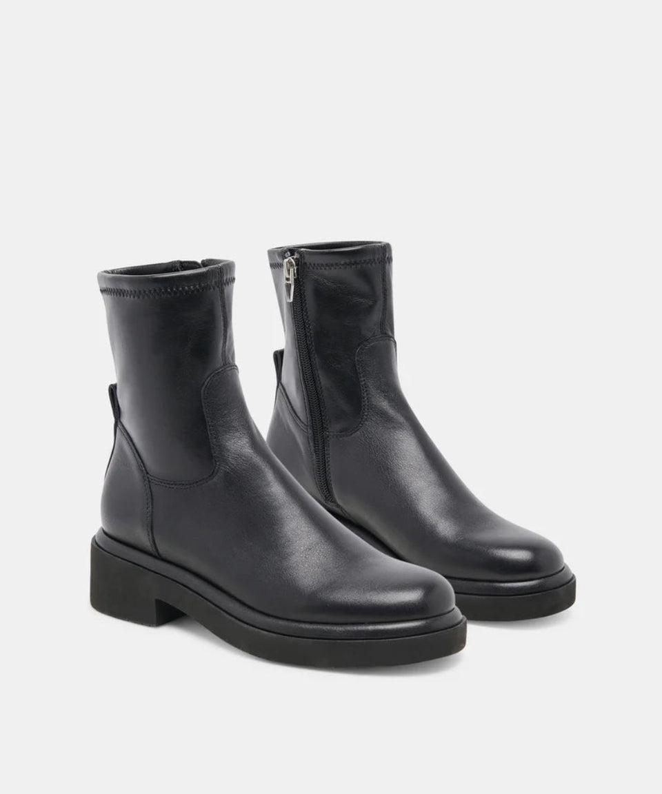 DV Dolce Vita Women's Black Leather Simaya H2O Boots