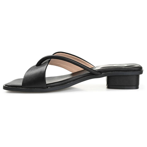 Journee Collection Women's Black Tru Comfort Foam Mina Sandal | Journee Collection In Lebanon