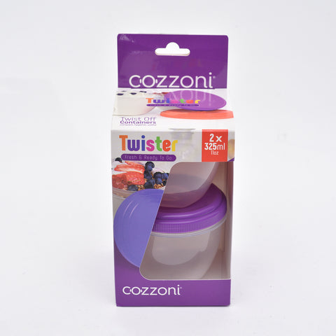 Cozzoni Twister container packaging on a white background