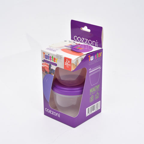 Cozzoni 2-Piece Twister Food Storage Container Set  2 x 325 ml  Cozzoni in Lebanon