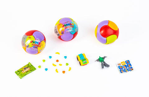 Hoppin Candy Toy Jumbo Puzzle Ball Bank Toy with Yummy Candies | Hoppin  In Lebanon
