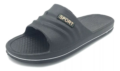 Sport Fitness Pantolette Men's Dark Grey Slippers | Sport In Lebanon