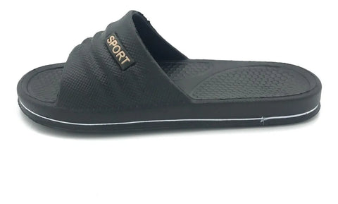 Sport Fitness Pantolette Men's Dark Grey Slippers | Sport In Lebanon