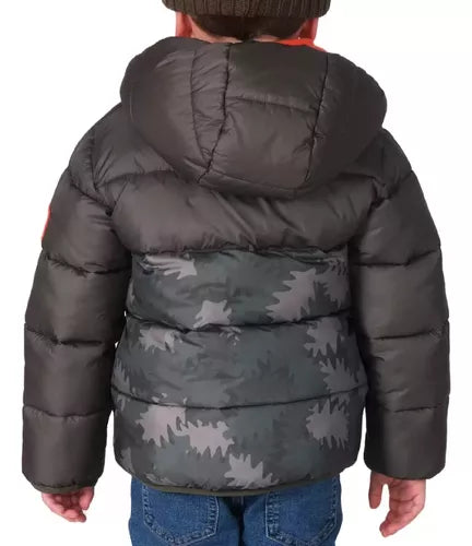 Snozu Boy's Green Multicolor Puffer Jacket | Snozu in Lebanon