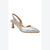 Naturalizer Women's Silver Dalary Slingback Heels