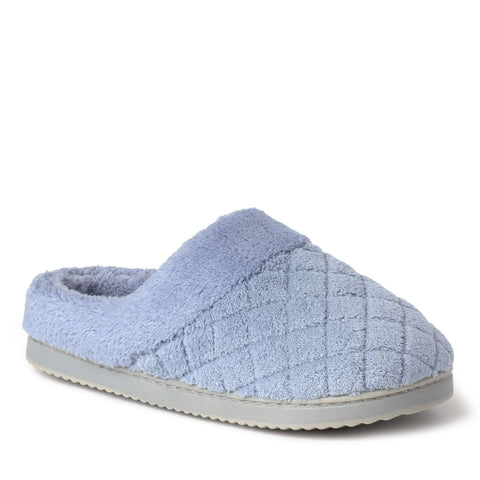Dearfoams Women's Gray Libby Quilted Terry Clog House Slippers | Dearfoams In Lebanon