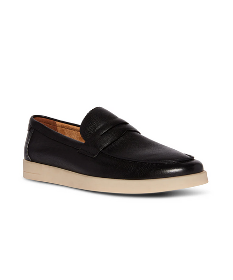 Steve Madden Women's Black Leather Mossing Casual Shoes | Steve Madden In Lebanon